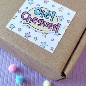 Adesivos Papel 5x5 cm - R$ 49,90