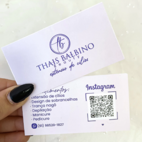 Cartão de visita 4x4 - R$ 112,00