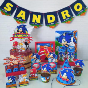 kit festa celebre em casa 1 (sonic) - R$ 59,90