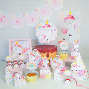 kit festa celebre em casa 1 (unicornio) - R$ 59,90